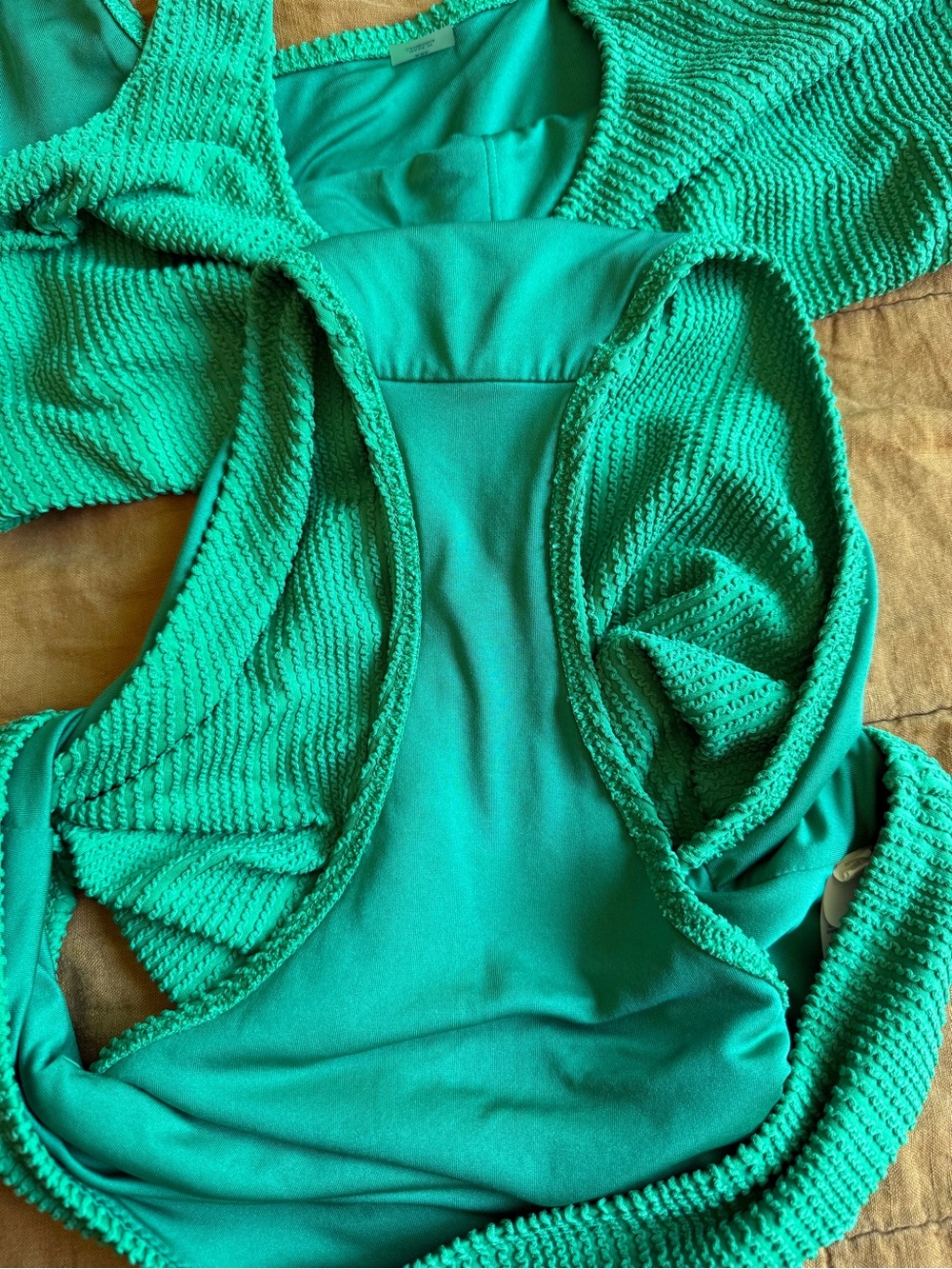 High waisted bikini set 💚GREEN💚 - Picture 5 of 7